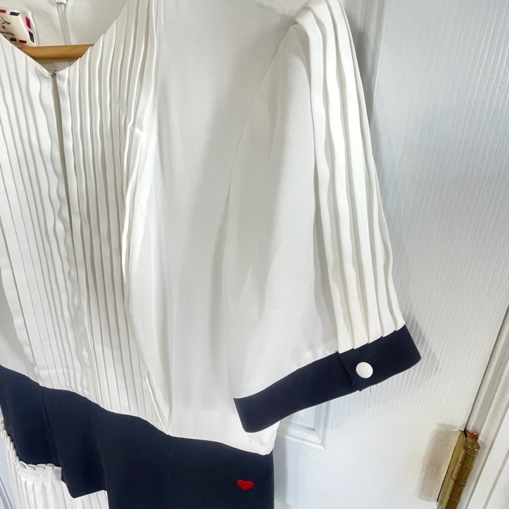 Dear Drew by Drew Barrymore Elizabeth Street Short Sleeve Pleated Dress SZ 6 - Picture 5 of 11